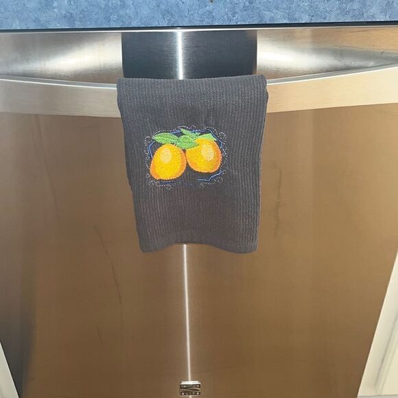 Gray Cotton Oranges Kitchen Bar-Mop 18” by 16” - Picture 5 of 5